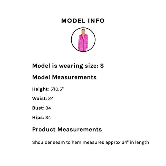 In The Mood For Love Lina Sequin Shirt Dress in Fuchsia Medium New ITMFL - Picture 9 of 15